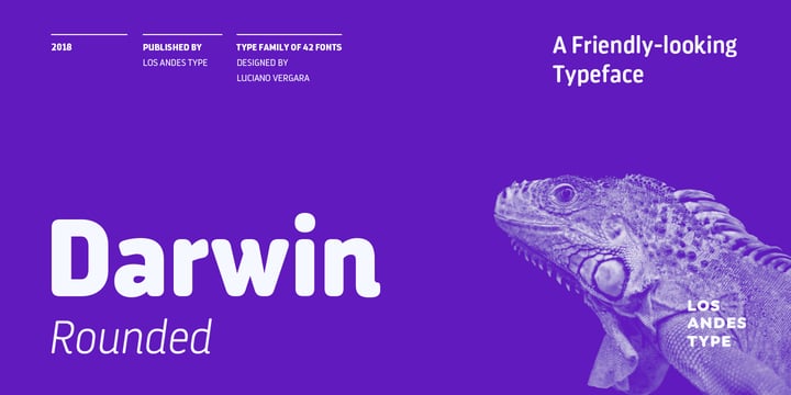 Darwin Rounded Font Poster 1