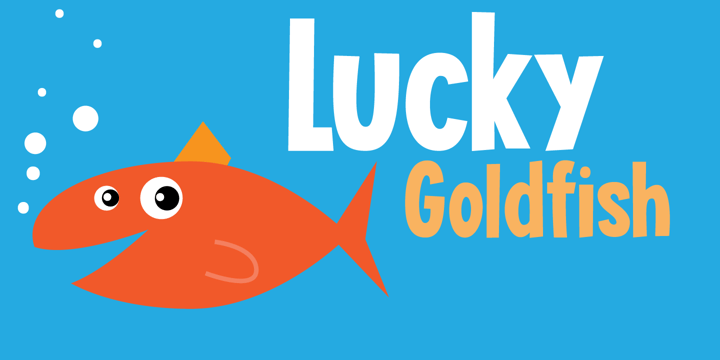 Lucky Goldfish Font Poster 5