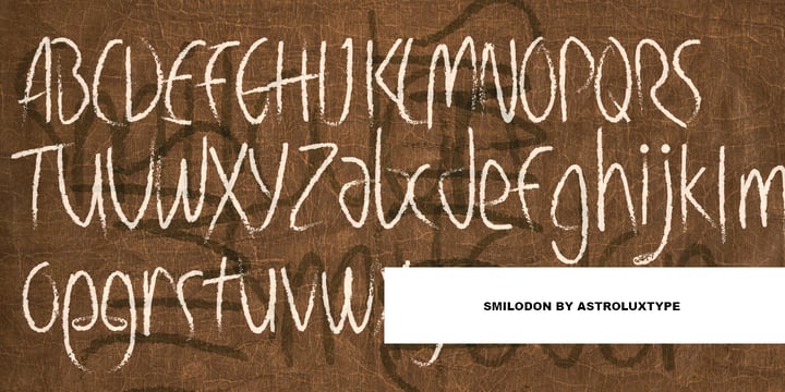 Smilodon Font Poster 4
