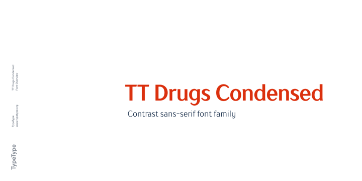 TT Drugs Condensed Font Poster 1