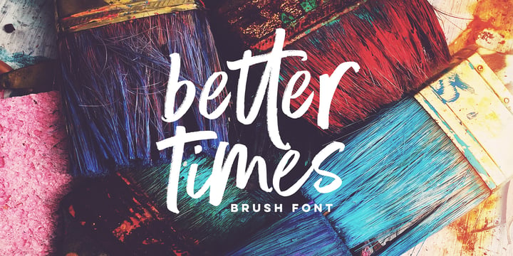 Better Times Font Poster 1