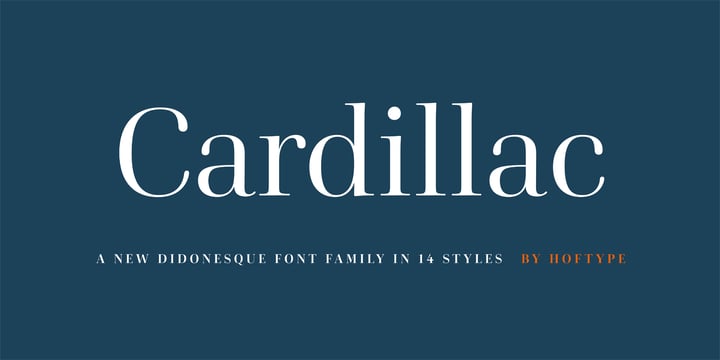 Cardillac Font Poster 1