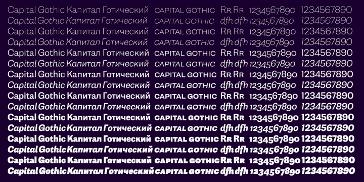 Capital Font Poster 5