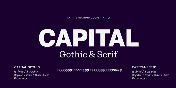 Capital Font Poster 1