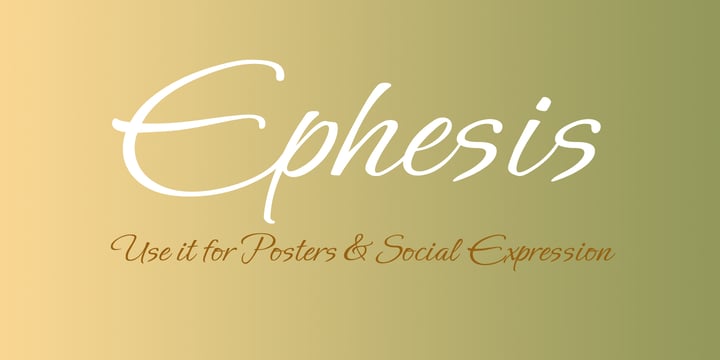 Ephesis Font Poster 2