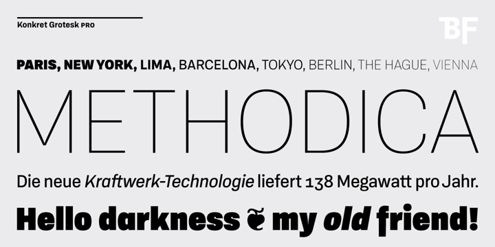 BF Konkret Grotesk Pro™