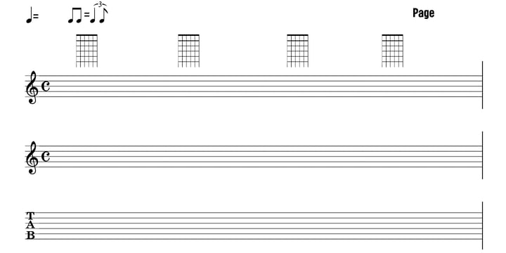 Music Sheets Font Poster 4