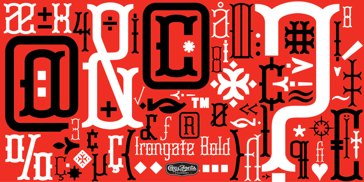 Irongate Font Poster 5