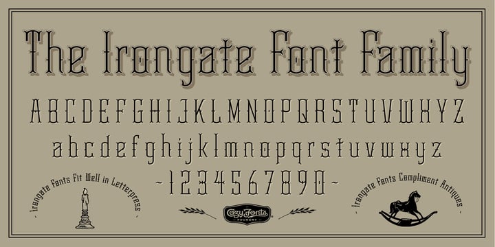Irongate Font Poster 2