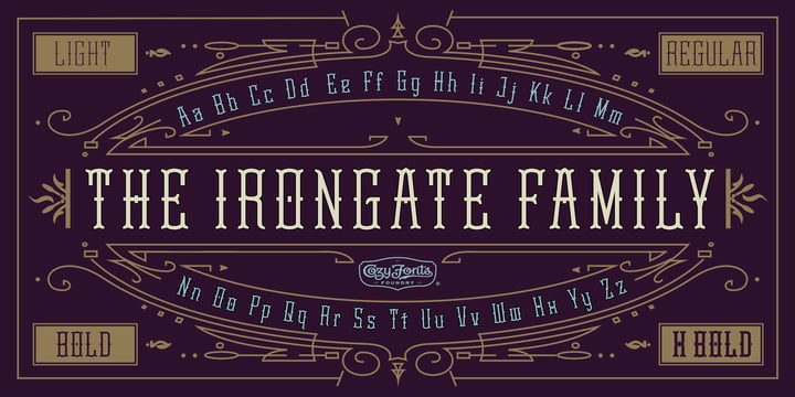 Irongate Font Poster 1