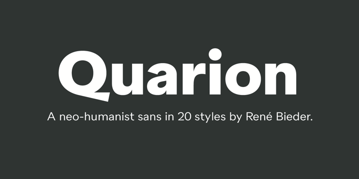 Quarion Font Poster 1