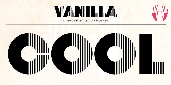 Vanilla Font Poster 3