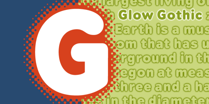 Glow Gothic BF Font Poster 2