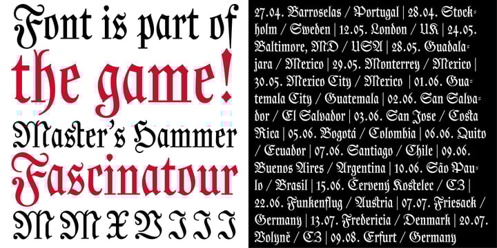 Coroner Font Poster 4