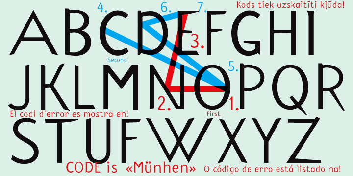 One Code Font Poster 1