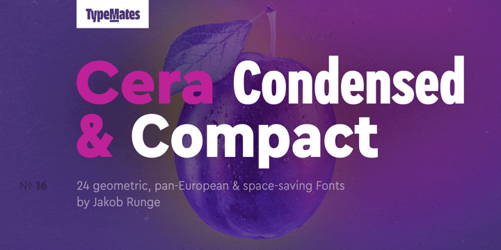 Cera Condensed & Compact Pro Font Poster 1
