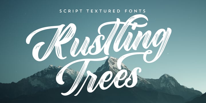 Rustling Trees Font Poster 8