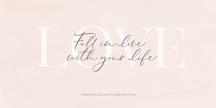 Stay Classy Duo Font | Webfont & Desktop | MyFonts