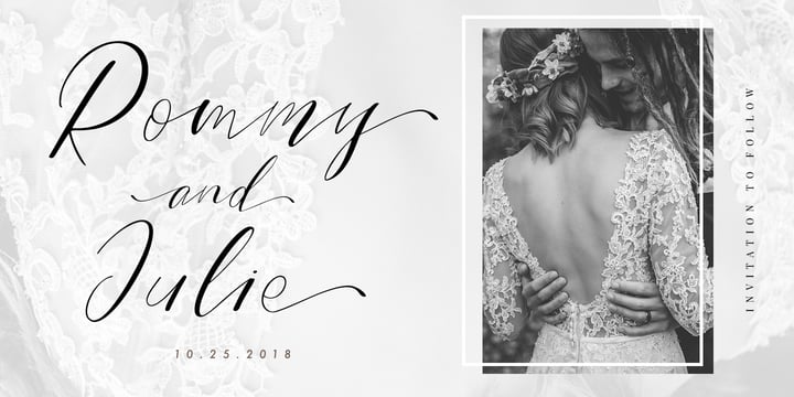 Bride Style Font Poster 5