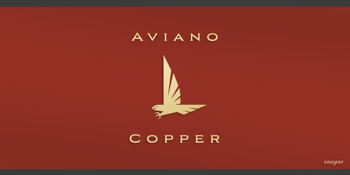 Aviano Copper Font Poster 1