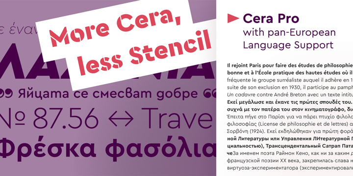 Cera Stencil Pro Font Poster 8