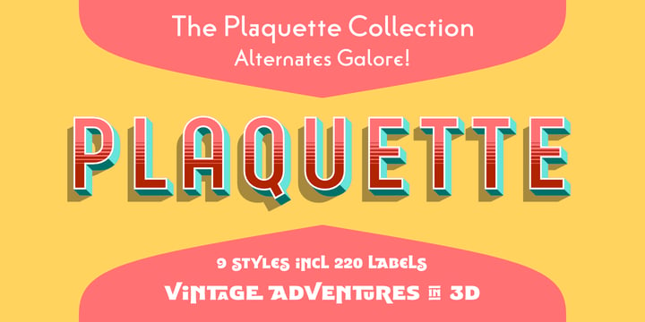 Plaquette Font Poster 1