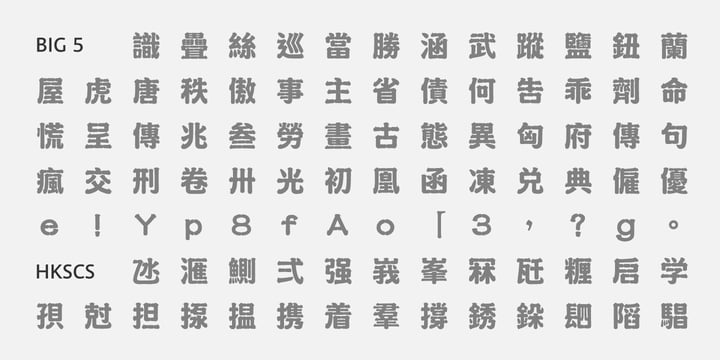 M Dynasty HK Font Poster 5