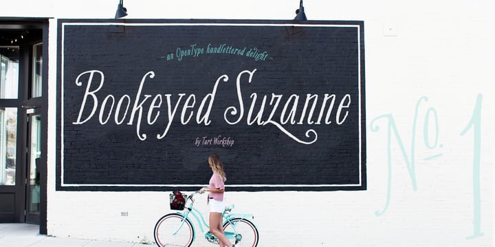 Bookeyed Suzanne Font Poster 1