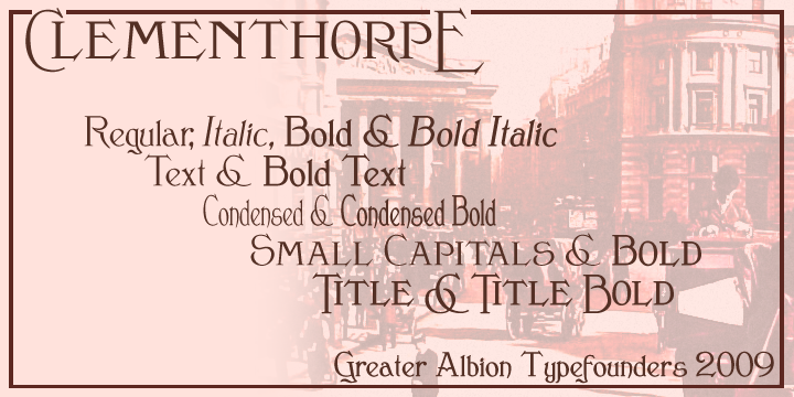 Clementhorpe Font Poster 1
