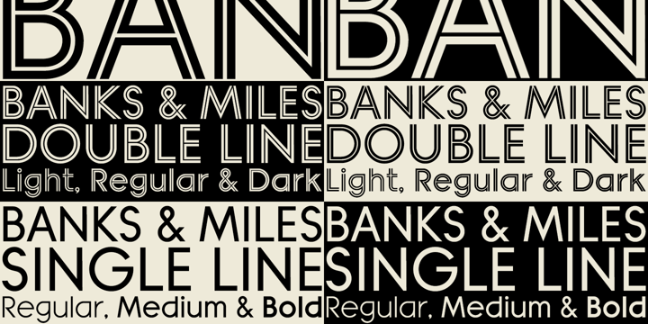 Banks & Miles Font Poster 1