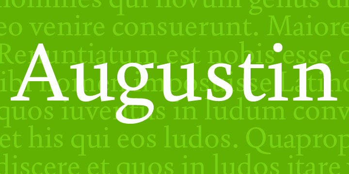 Augustin Font Poster 1