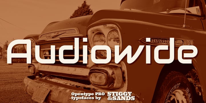 Audiowide Pro Font Poster 1