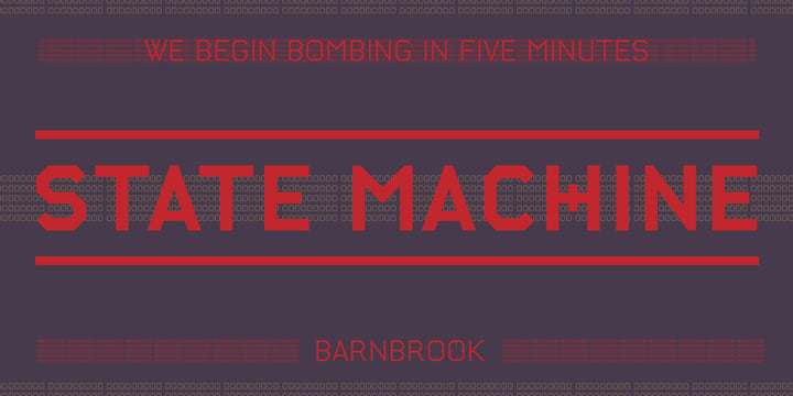 State Machine Font Poster 1