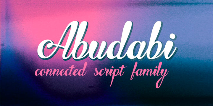 Abudabi Font Poster 1