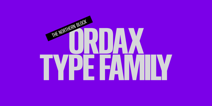 Ordax Font Poster 1