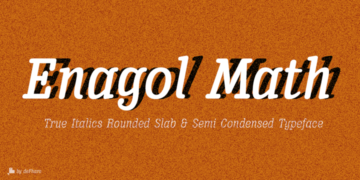 Enagol Math Font Poster 6