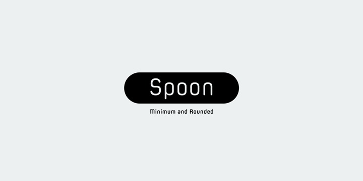 Spoon Font Poster 1