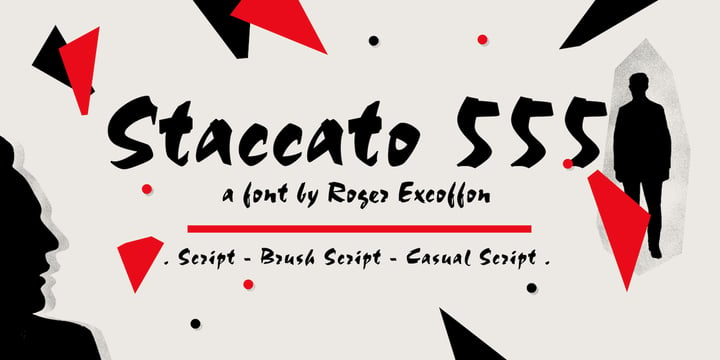 Staccato 555 Font Poster 1