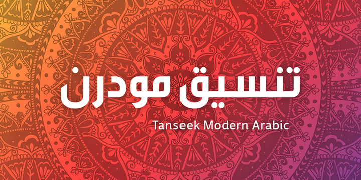 Tanseek Modern Arabic Font Poster 1