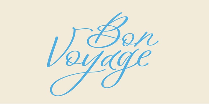 Bon Voyage Font | Webfont & Desktop | MyFonts