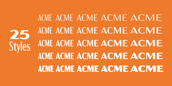 Acme Gothic Font Poster 3