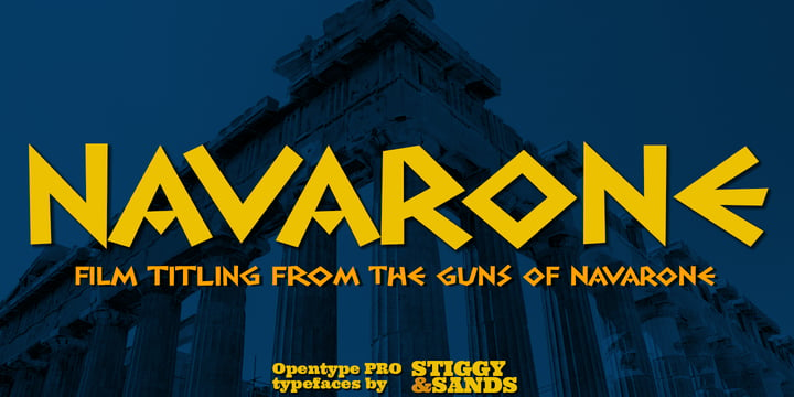 Navarone Font Poster 5