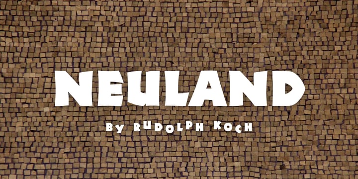 Neuland Font Poster 1
