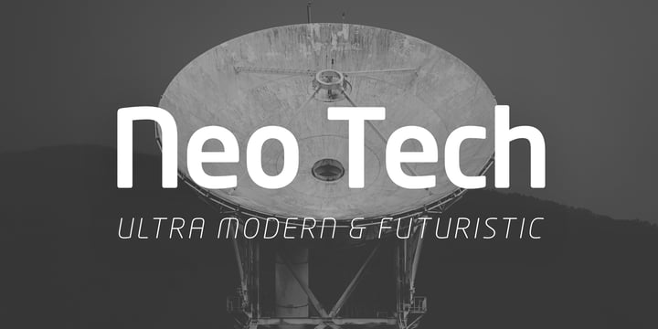 Neo Tech Font Poster 1