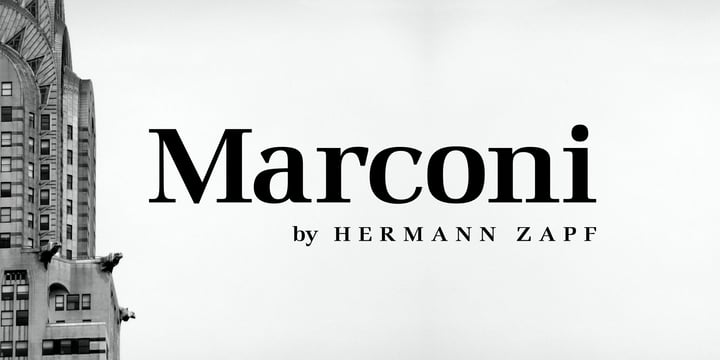 Marconi Font Poster 1