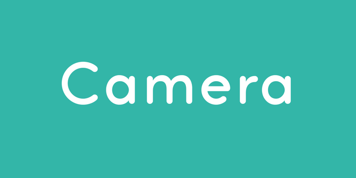 Camera Font Poster 1