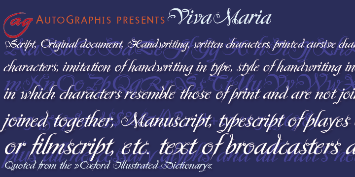 Viva Maria Font Poster 2