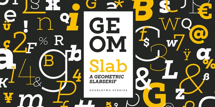 XXII Geom Slab Font Poster 8