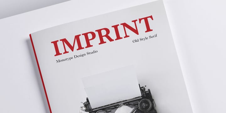 Imprint Font Poster 1