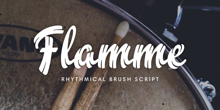 Flamme Font Poster 1